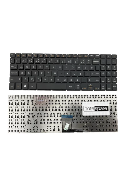 Casper ile Uyumlu Nirvana S500.1021-4D00T-S, S500.1021-4D00X-S Notebook Klavye Siyah TR