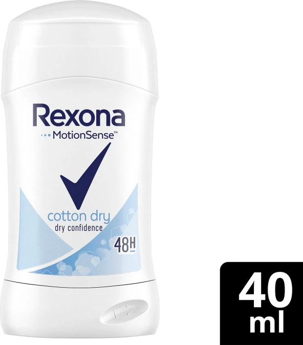 Rexona MotionSense Kadın Stick Deodorant Cotton Dry 40 ml