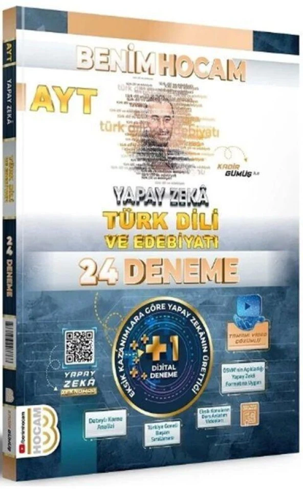 AYT Türk Dili ve Edebiyatı Yapay Zeka 24 Deneme Benim Hocam Yayınları