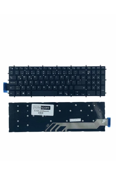 Dell ile Uyumlu Inspiron 15 3000 3580, 15 3000 3581, 15 3000 3582 Notebook Klavye Siyah TR