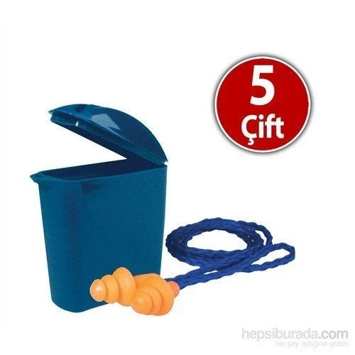 3M 1271 Yıkanabilir İpli Kulak Tıkacı (5 li paket) - 2