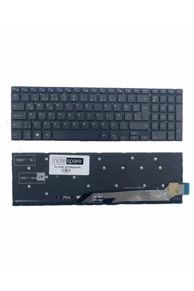 Dell ile Uyumlu Inspiron 7577-FB70W161C Işıklı Klavye Siyah TR