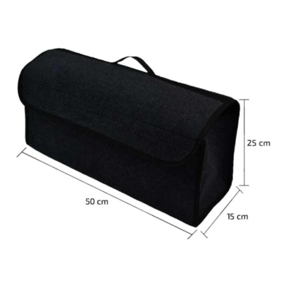 OTO MOTTO Araba Bagaj Çantası Oto Halı Bagaj Organizer Alet Eşya Çantası Siyah