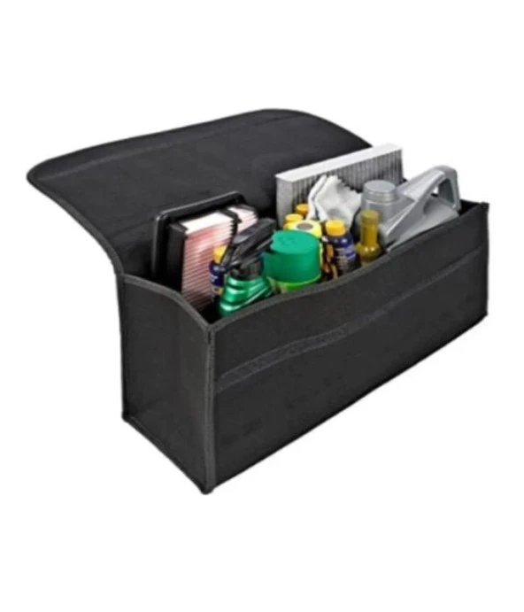 OTO MOTTO Araba Bagaj Çantası Oto Halı Bagaj Organizer Alet Eşya Çantası Siyah - 2