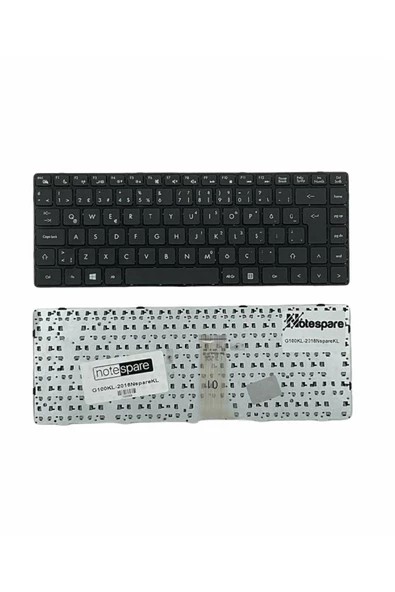 Grundig ile Uyumlu GNB 1450 B2 B8 Slimbook Notebook Klavye Siyah TR