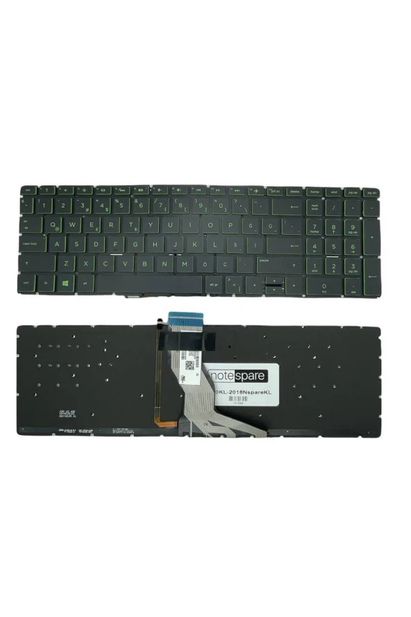 Hp ile Uyumlu 15-BS, 15-BW, 15-CB, 15-CC, 15-RA, 15-RB Notebook Klavye Işıklı Siyah TR
