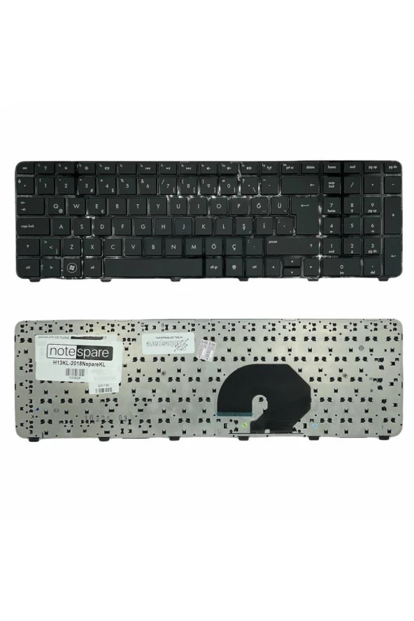 Hp ile Uyumlu Pavilion DV7-6c00et (A8H92EA), DV7-6c00st (A8H87EA) Notebook Klavye Siyah TR