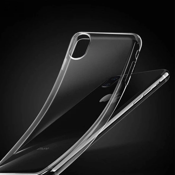 İPhone XR Kamera Korumalı Silikon Kılıf Şeffaf - 3