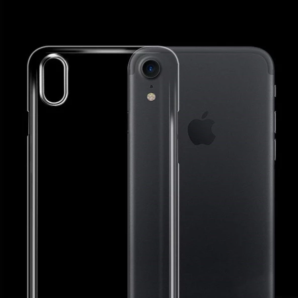 İPhone XR Kamera Korumalı Silikon Kılıf Şeffaf - 2