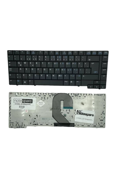 Hp ile Uyumlu Compaq 6510b, 6515b, 6710b Notebook Klavye Siyah TR