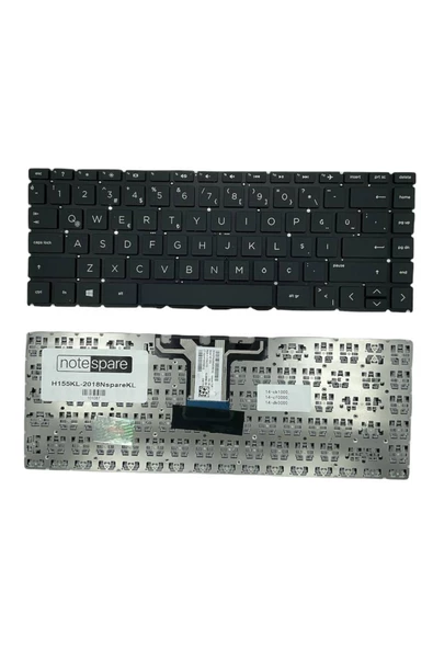 Hp ile Uyumlu L18950-001, L18950-141, L18951-001, L18951-141 Notebook Klavye Siyah TR