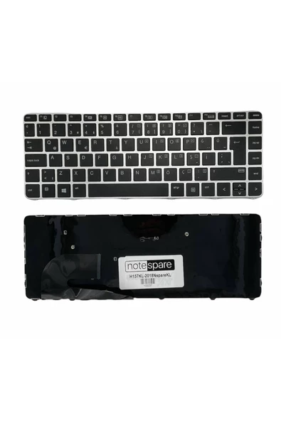 Hp ile Uyumlu EliteBook 840 G3 (X2F93ES), 840 G3 (Y3C06EA) Notebook Klavye Siyah TR