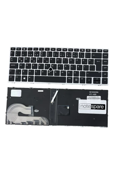 Hp ile Uyumlu L15540-001, L15540-141, L15540-541, L15541-001 Notebook Klavye Işıklı Siyah TR