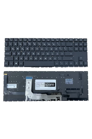 Hp ile Uyumlu Omen 15-en0004nt (267U5EA), 15-en1001nt (39C75EA) Klavye RGB Işıklı Siyah TR