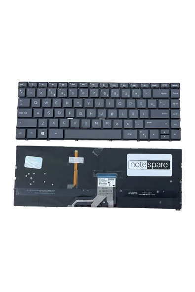 Hp ile Uyumlu Spectre X360 13-ae000NT 2PF64EA Notebook Klavye Işıklı Siyah TR
