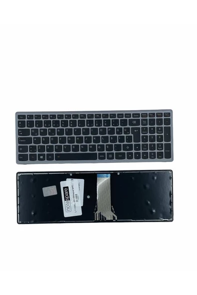 Lenovo ile Uyumlu Z510, Z510P Notebook Klavye Gümüş Gri TR