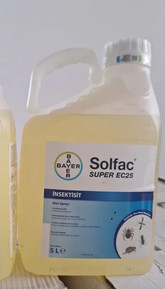Bayer Solfac Super Ec25 5lt Sinek İlacı Etili Açık Alan Bahçe Çİftlik Tarla