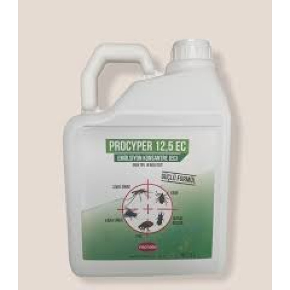 Procyper 12.5 Ec 5LT Kara Sivri Sinek İlacı Etkili Açık Alan Bahçe İçin - 2