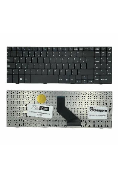Lg ile Uyumlu Lg ile UyumluA51, Lg ile UyumluR58, QL4, QL5, QL9 Notebook Klavye Siyah TR