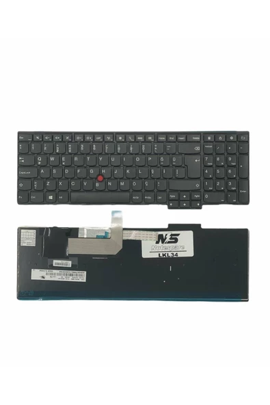 Lenovo ile Uyumlu ThinkPad E531, E540, W540, T540p, T550, L540 Notebook Klavye Siyah TR