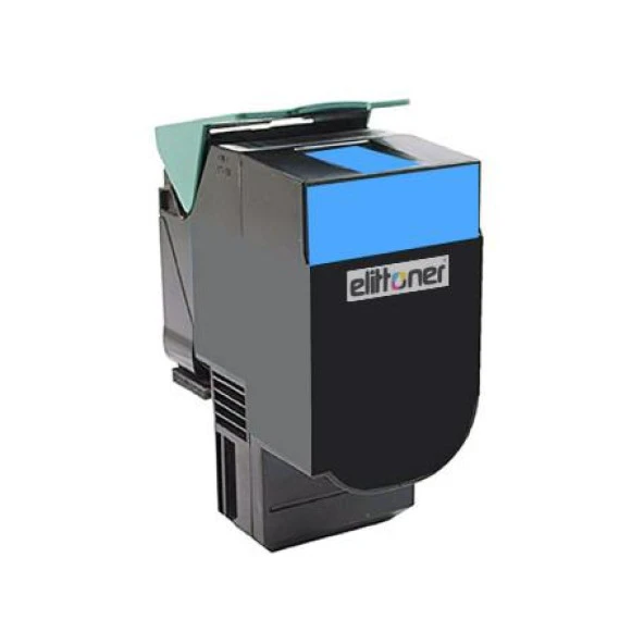 Elittoner 80C8SC0 - Lexmark CX310, CX410, CX510 Cyan (2K)