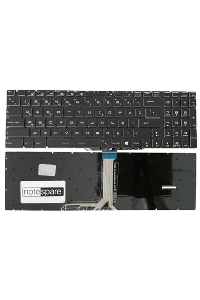Msi ile Uyumlu GE73 Raider RGB 8RE Notebook Klavye Işıklı Siyah TR RGB Kontrollü Versiyon