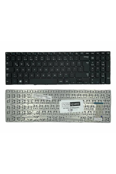 Samsung ile Uyumlu NP450R5G-X08TR, NP450R5G-X09TR, NP470R5E-X01TR Notebook Klavye Siyah TR