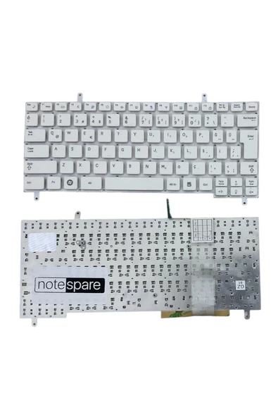 Samsung ile Uyumlu N210, N220, N230, N250 Notebook Klavye Beyaz TR