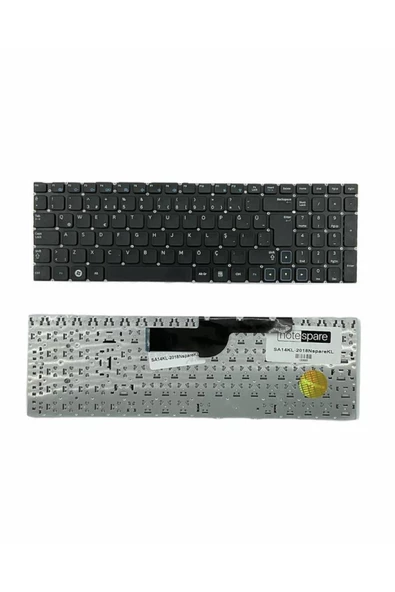 Samsung ile Uyumlu NP300E5A-A02TR, NP300E5A-A03TR, NP300E5A-A07TR Notebook Klavye Siyah TR