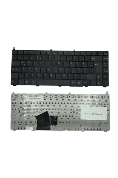 Sony ile Uyumlu Vaio VGN-AR61E, VGN-AR61M, VGN-AR61MR, VGN-AR61S Notebook Klavye Siyah TR