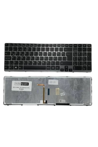 Sony ile Uyumlu Vaio SVE1512H1R, SVE1512H4E, SVE1512H6E Notebook Klavye Işıklı Siyah TR