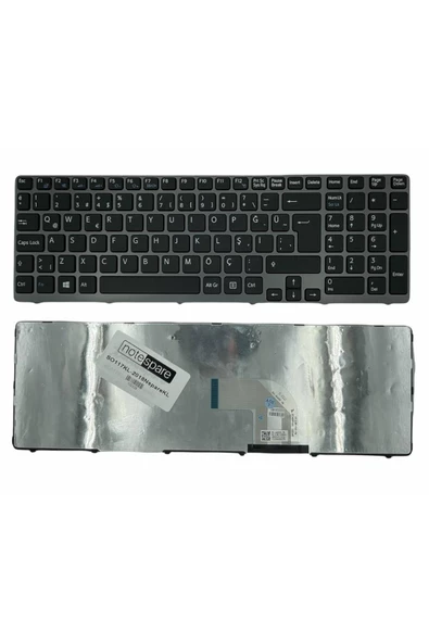 Sony ile Uyumlu Vaio SVE1512S1E, SVE1512S1R, SVE1512T1E Notebook Klavye Siyah TR