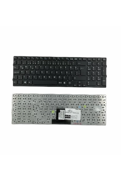 Sony ile Uyumlu Vaio PCG-71211M, PCG-71212M, PCG-71213M, PCG-71311L Notebook Klavye Siyah TR