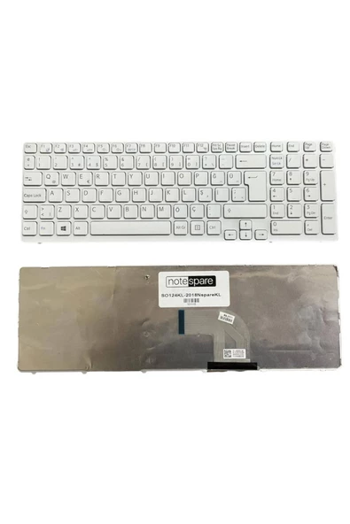 Sony ile Uyumlu 9Z.N6CSW.G01, 9Z.N6CSW.K01, AEHK5U010203A Notebook Klavye Beyaz TR