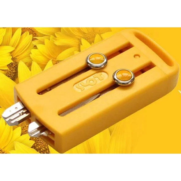 Slot Sarı Anahtarlık Anahtar Kabı 4 adet Boncuklu - 3