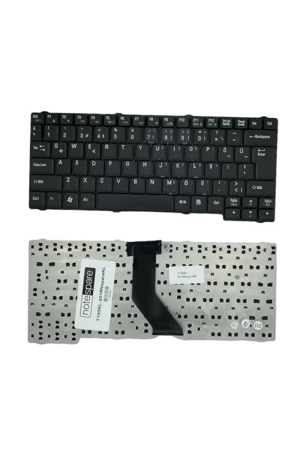 Toshiba ile Uyumlu Satellite Pro L10, L20, L30 Notebook Klavye Siyah TR