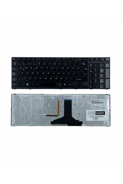 Toshiba ile Uyumlu Satellite A660-13N, A660-13P, A660-13Q Notebook Klavye Işıklı Siyah TR