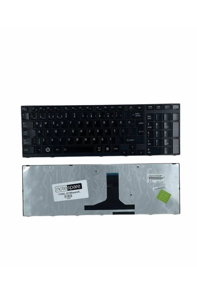 Toshiba ile Uyumlu Satellite A660-1ET, A660-1EU, A660-1EV, A660-1EX Notebook Klavye Siyah TR