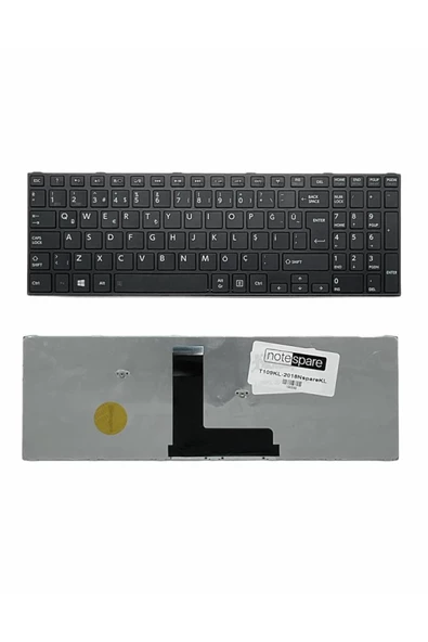 Toshiba ile Uyumlu Satellite C50-B-10AT, C50-B-10P, C50-B-122, C50-B-124 Notebook Klavye Siyah TR