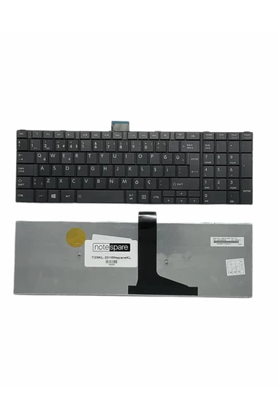 Toshiba ile Uyumlu 0KN0-CK3LA13, 0KN0-CK3TU13, 0KN0-CK4TU13, 6037B0084618 Notebook Klavye Siyah TR