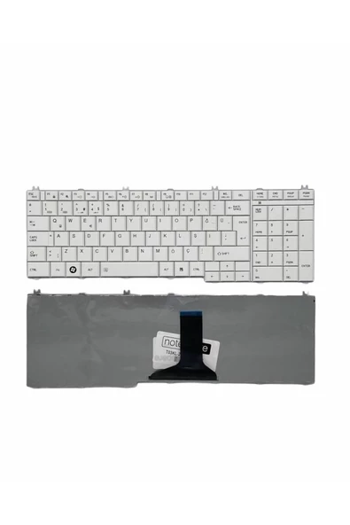 Toshiba ile Uyumlu Satellite L650D-15M, L650D-16Q, L650D-16U, L650D-171 Notebook Klavye Beyaz TR