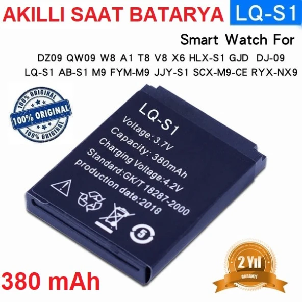 Day LQ-01 M9 Akıllı Saat Batarya - Pil 4.2v 380mah Smart Watch