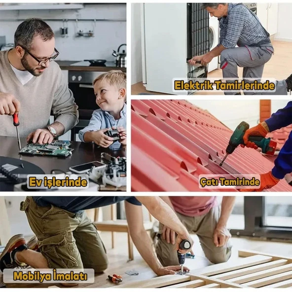 Trapez Çatı Vidası 4.8x19 mm Paket 100 ADET Matkap Uçlu Sac Akıllı Vida Çatı Panel Metal Ağaç Vidası - 5