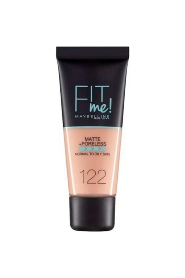 Maybelline New York Mat Fondöten - Fit Me Matte + Poreless Foundation No: 122 - Resim 2