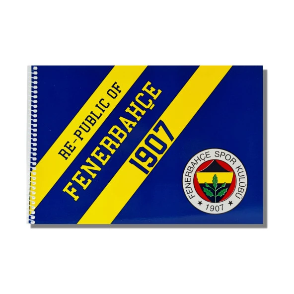 Fenerbahçe 24x34 15 Yaprak Karton Kapak Spiralli Resim Defteri (463633)