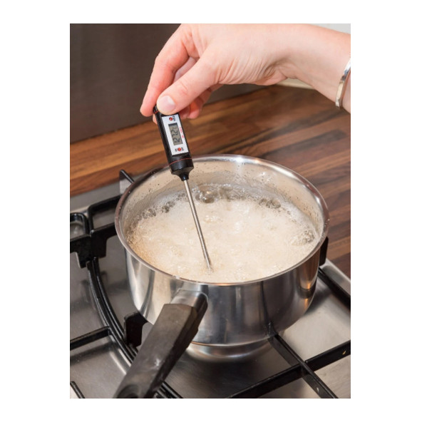 5 Adet Siyah Renk Dijital Gıda Yemek Termometresi Yemek Isı Ölçer  A01(5 ADET)::: - 4