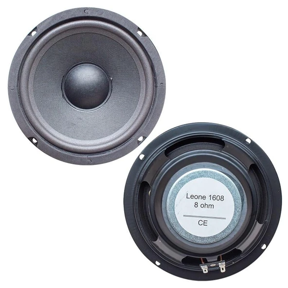 Leone 1608 16 Cm 8 Ohm Tweter sız Tekli Hoparlör Bass Hoparlörü - 5