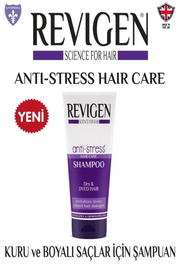 RevigenAnti-stress Şampuan Kuru Ve Boyalı Saçlar Için 250 Ml