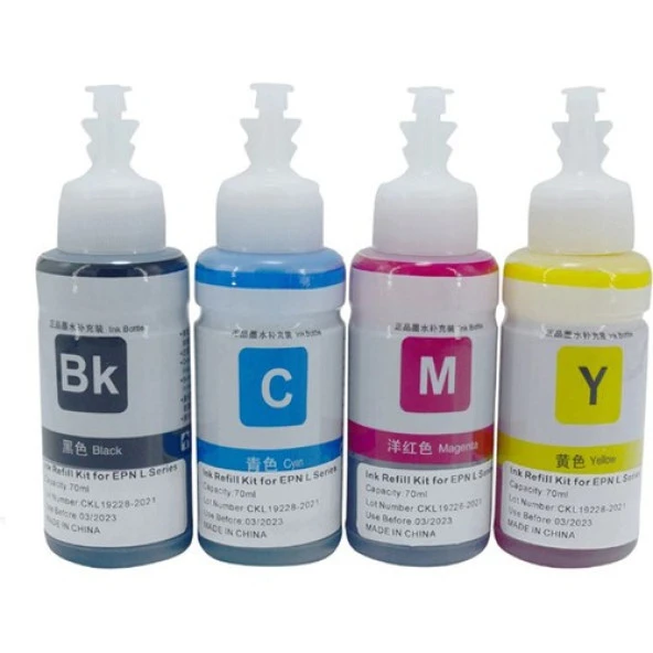 PlusPrint Epson L550 Yazıcılar Için Mürekkep 4 Renk - Resim 2