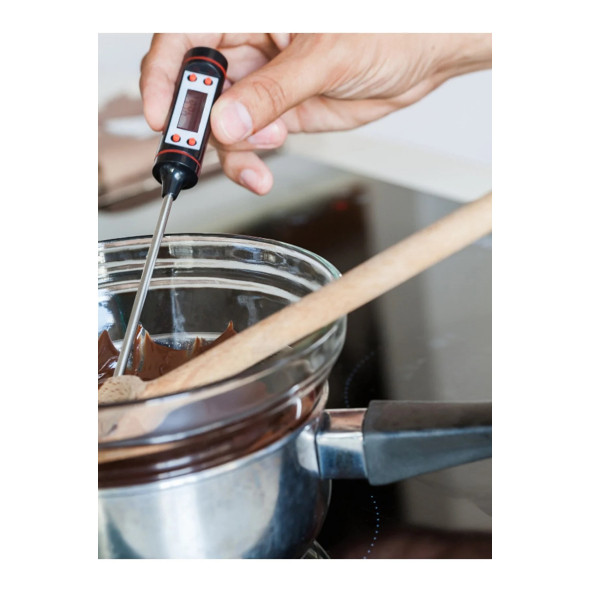 2 Adet Siyah Renk Dijital Gıda Yemek Termometresi Yemek Isı Ölçer A01 (2 ADET)::: - 4